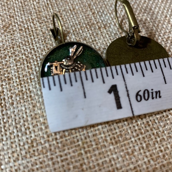 Alice In Wonderland Earrings French Levers New Handmade - Picture 4 of 7